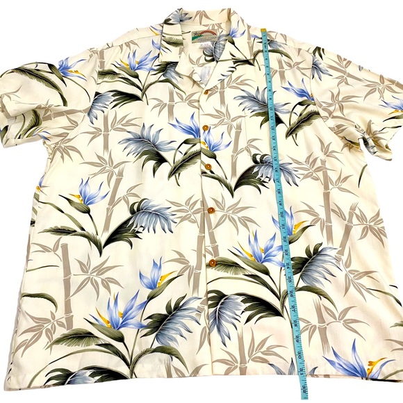 Paradise Found Men’s Multicolor Vintage 90’s Hawaiian Floral Tropical Shirt, XL - Picture 6 of 7